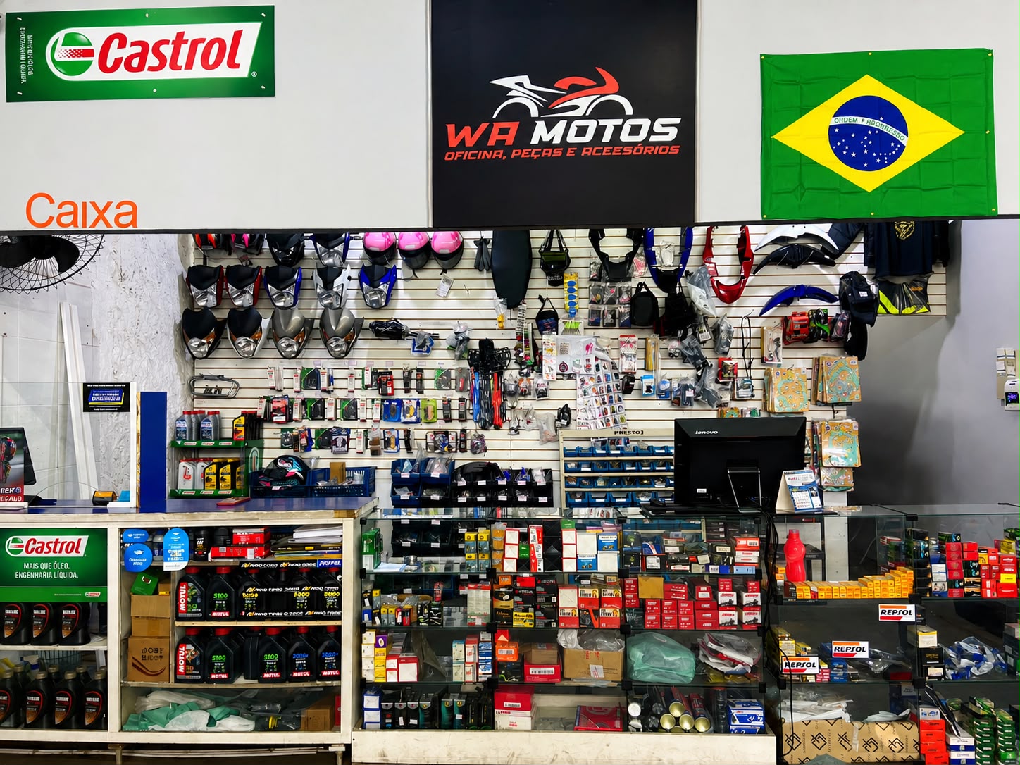 Estoque de motopeças originais e acessórios para motocicletas em Carapicuíba - WA Motos